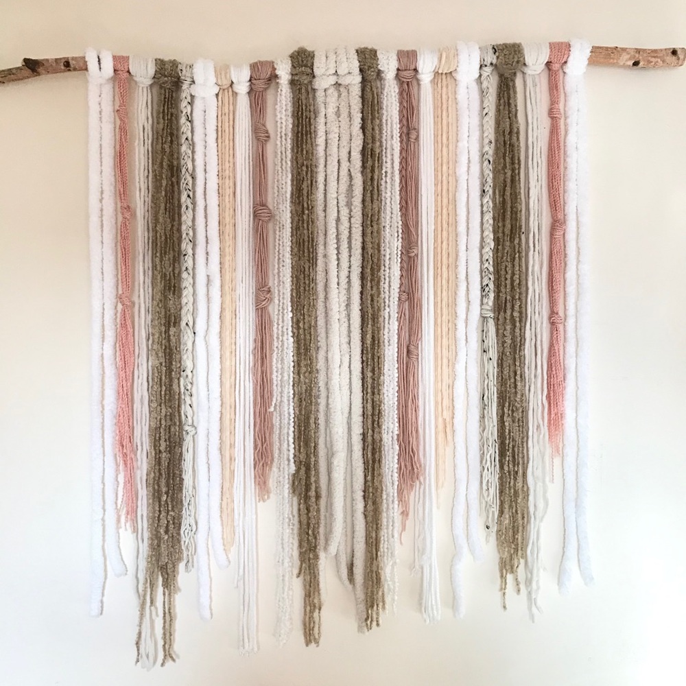 Jules 41” Birchwood Yarn Wall Hanging